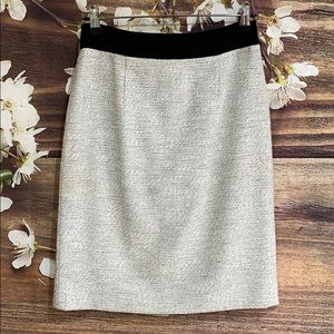 BANANA REPUBLIC Women’s Tweed Blk/Wht Pencil Skirt